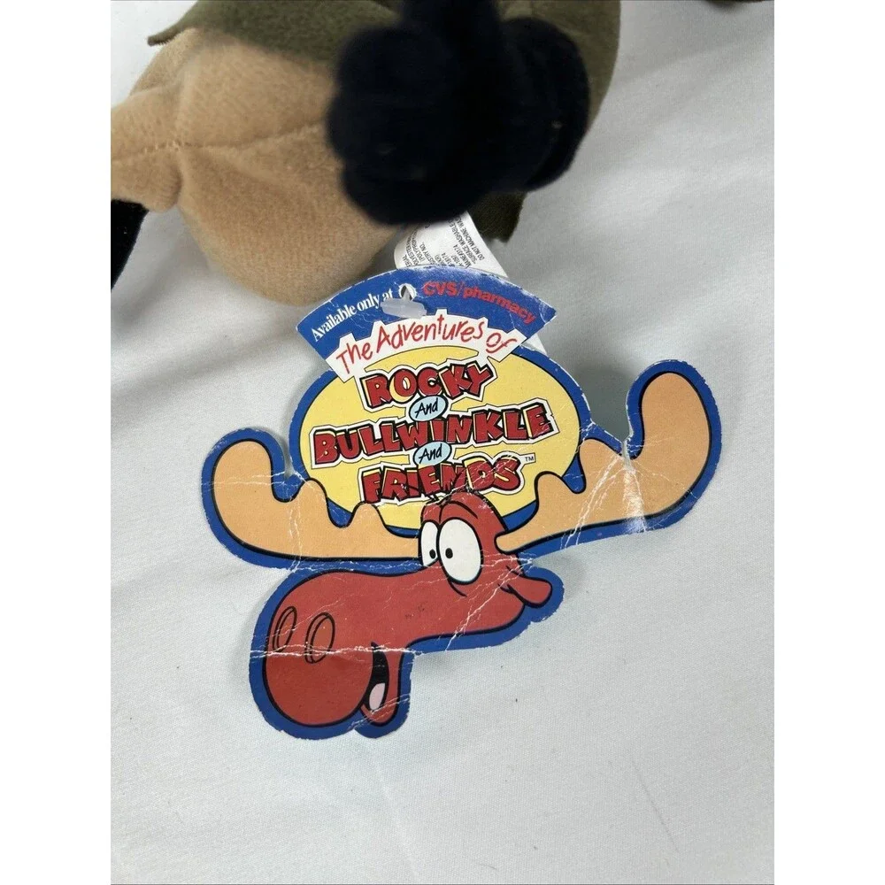 The Adventures Of Rocky And Bullwinkle And Friend Fearless Leader Plush 9” 2000